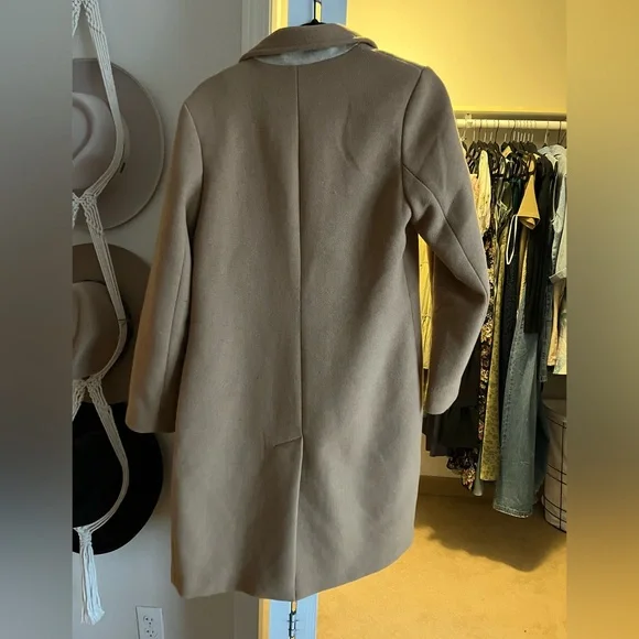 Abercrombie & Fitch Wool Blend Trench Coat - Picture 2 of 3